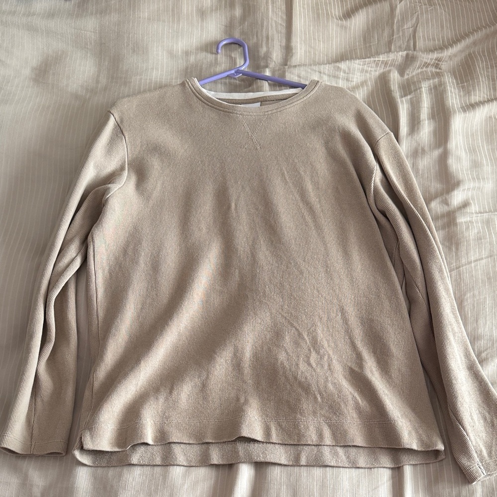 Zara Cream Crewneck Sweater